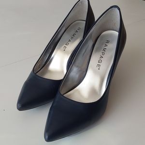 Rampage Oxie Navy Blue Heel. Size 8